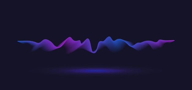 Abstract motion wave line. Gradient line background vector design.