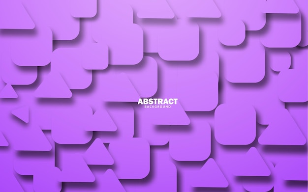 Abstract papercut geometric shape background vector