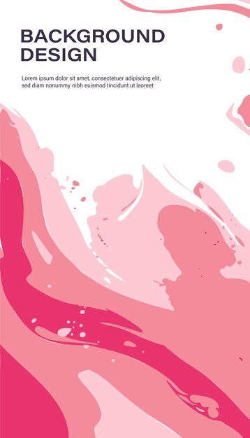 Vector abstract pink liquid marble or alcohol ink texture pattern luxury background pink core background