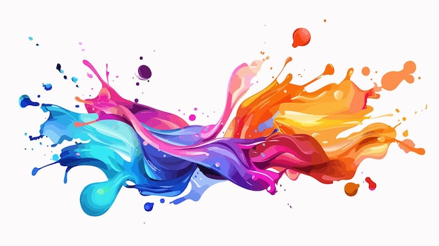 Vector abstract splash art vector illustration