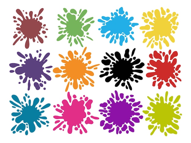 Abstract Splatter Color Background