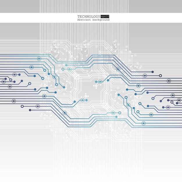 Vector 추상 기술 배경 회로 기판 칩셋 벡터 일러스트 레이 션 eps 10