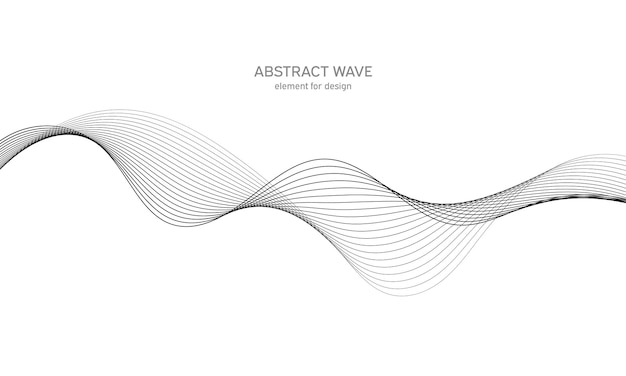 Abstract wave track equalizer element for design.