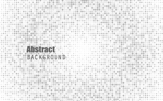 Abstract white color halftone background. Black and dark grey.