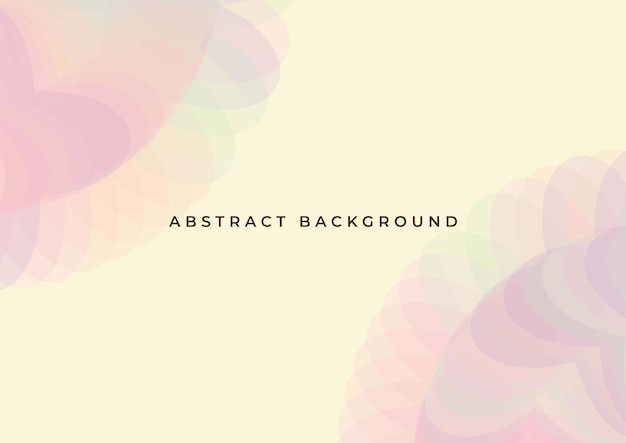 Vector abstract yellow background with colorful shapes