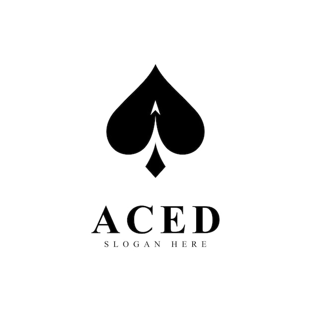 Ace logo icon design for Card Game  Casino Business