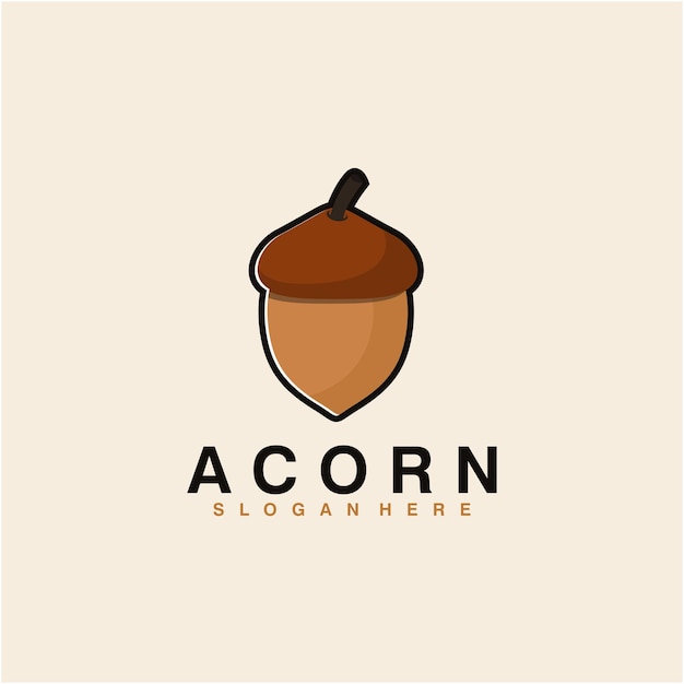 Vector acorn logo