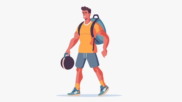 Vector active sport lifestyle vector illustration