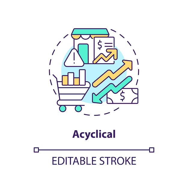 Acyclical concept icon