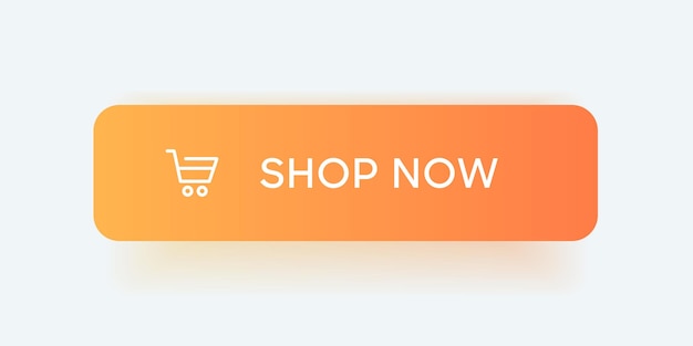 Add to cart, shop now buttons. Online shopping icons for UI UX website, mobile app.