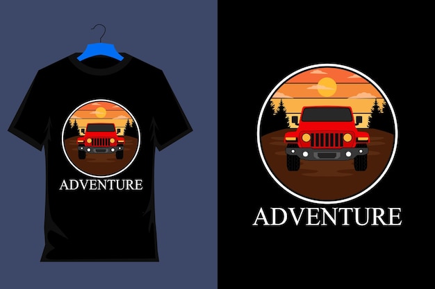 Adventure Retro Vintage T Shirt Design