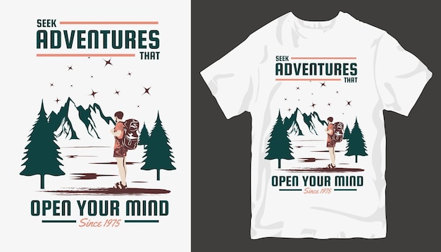 Adventure t-shirt design. Outdoor t shirt design. . Travel quotes for t shirt