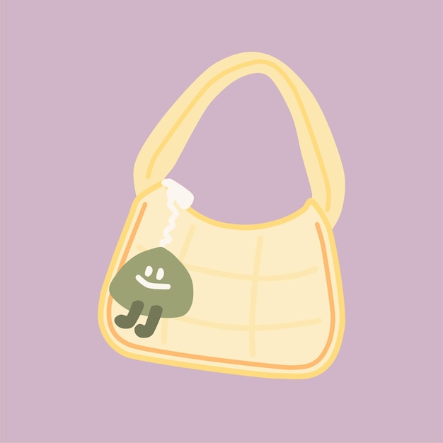 Vector aesthetic bag illustration