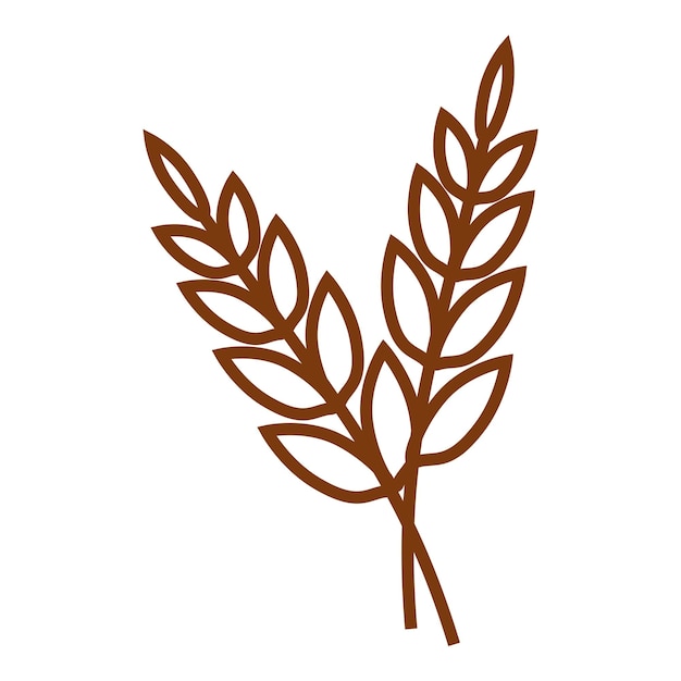 Agriculture wheat icon vector design template