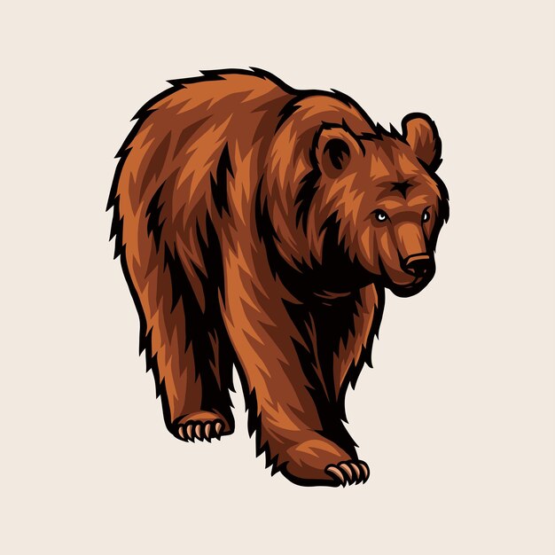 Vector alaskan bear