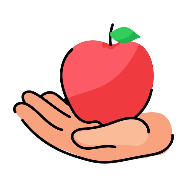 An amazing sticker of apple