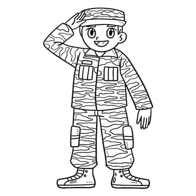 American Flag Isolated Coloring Page for Kids