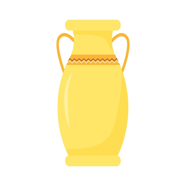 Amphora semi flat color vector object