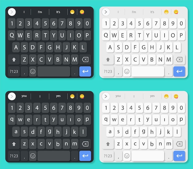 Android Keyboard Dark and Light