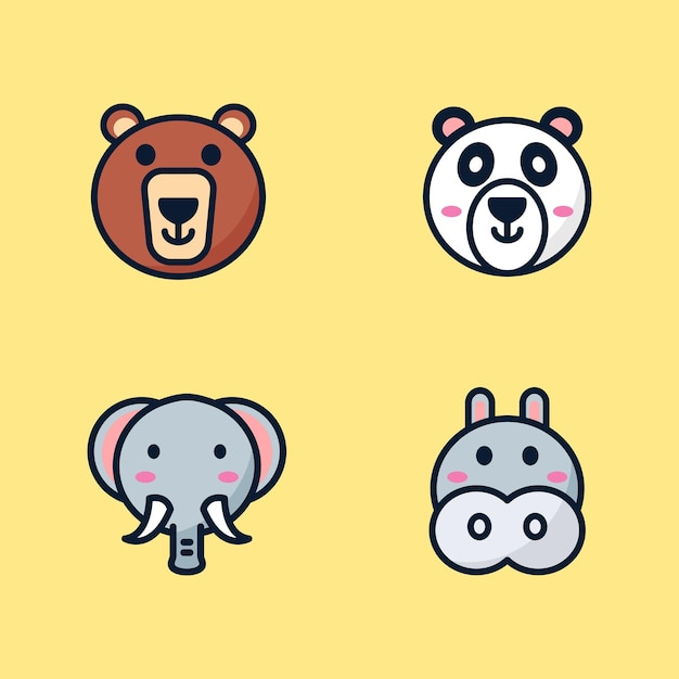 Animal illustration set