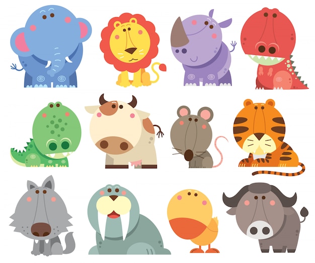 Animals cartoons collection