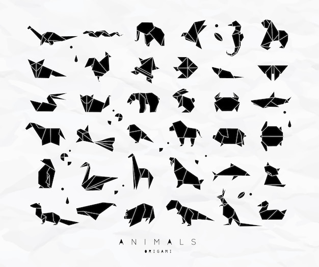 Animals origami set