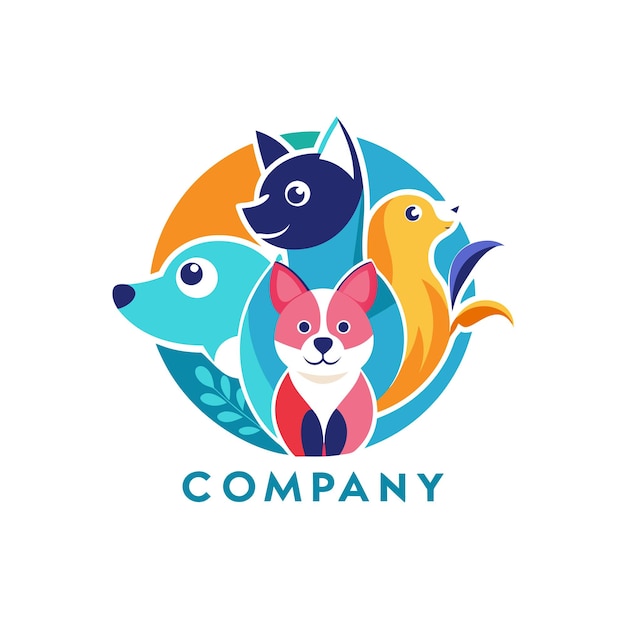 Vector animals and pets logo template