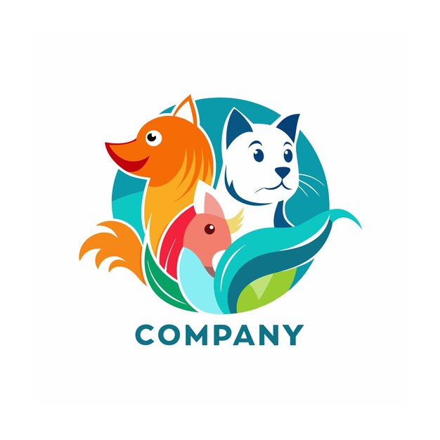 Vector animals and pets logo template