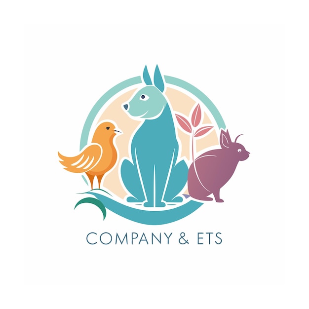 Vector animals and pets logo template