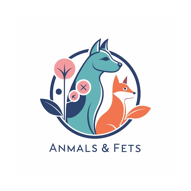 Vector animals and pets logo template