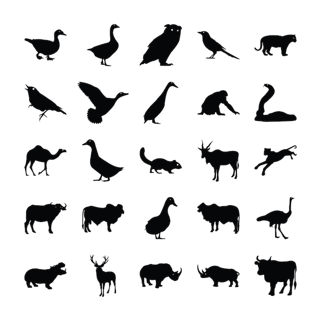 Animals Solid pictograms