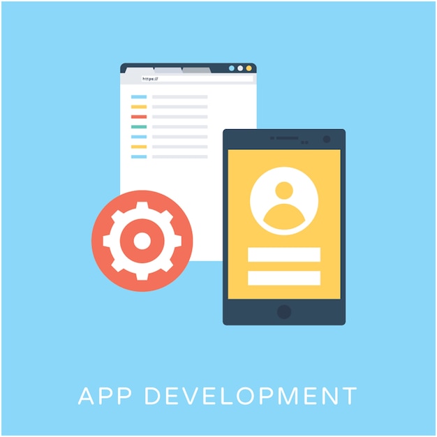 App Development Flat Vector Icon