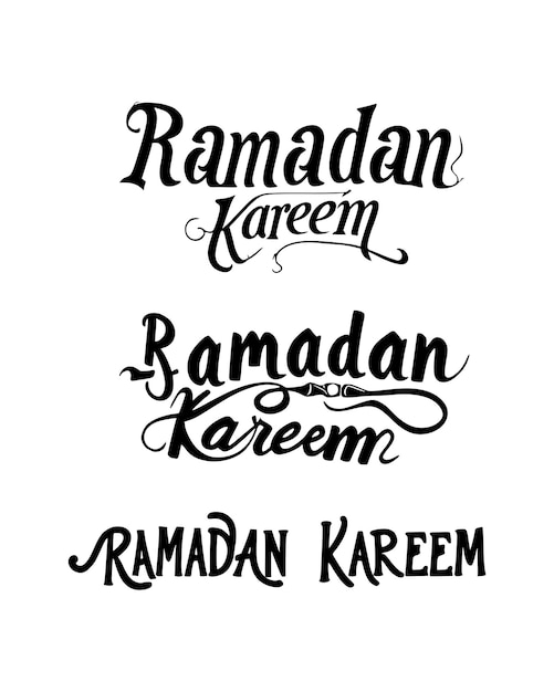 arabic ramadan kareem calligraphy lettering ramadhan greeting text for ramzan mubarak