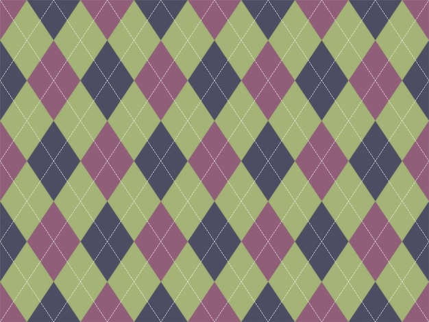 Argyle pattern seamless. Fabric texture background.