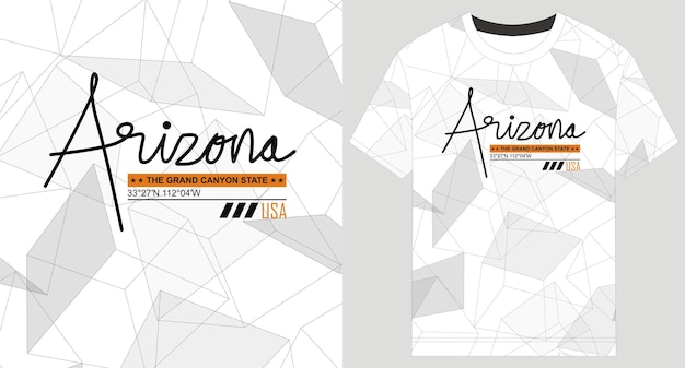 Vector arizona the grand state t shirt design