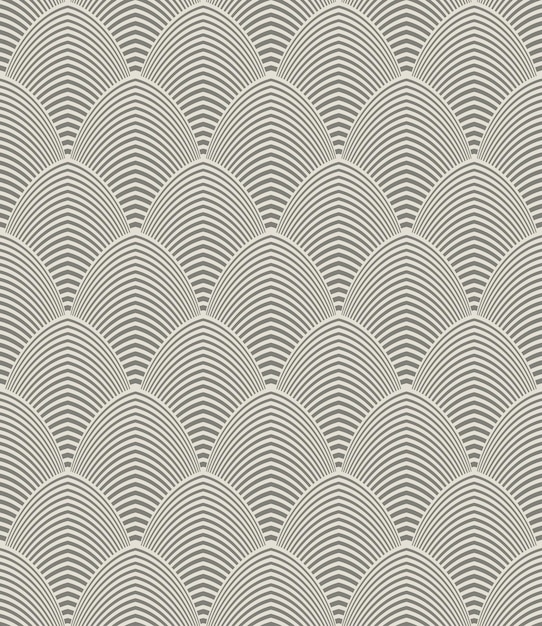 Vector art deco grayscale geometric seamless pattern 2