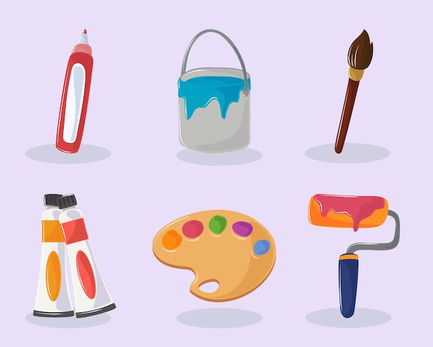 Artistic tools icons