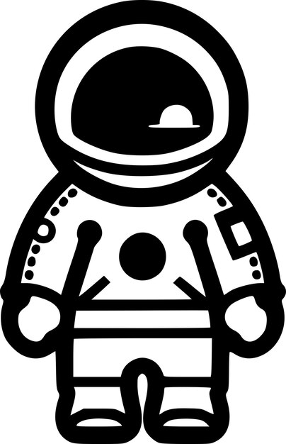 Vector astronaut high quality vector logo vector illustration ideal for tshirt graphic