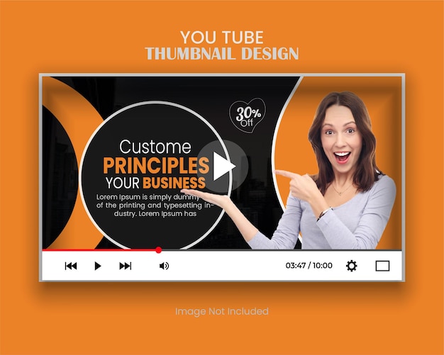 Vector attractive live stream digital online business thumbnail solution creative template editable design