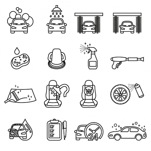 Automobile icon set