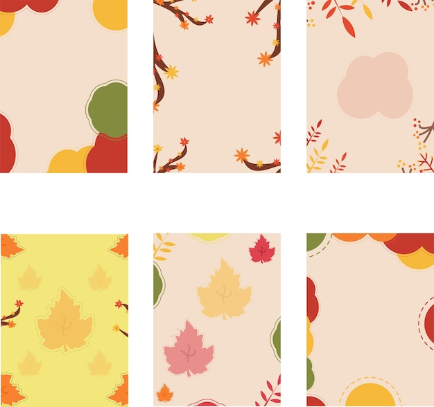 Vector autumn background colors