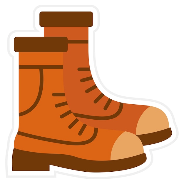 Vector autumn boots icon