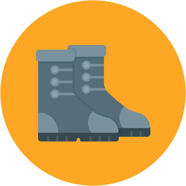 Vector autumn boots vector illustration style