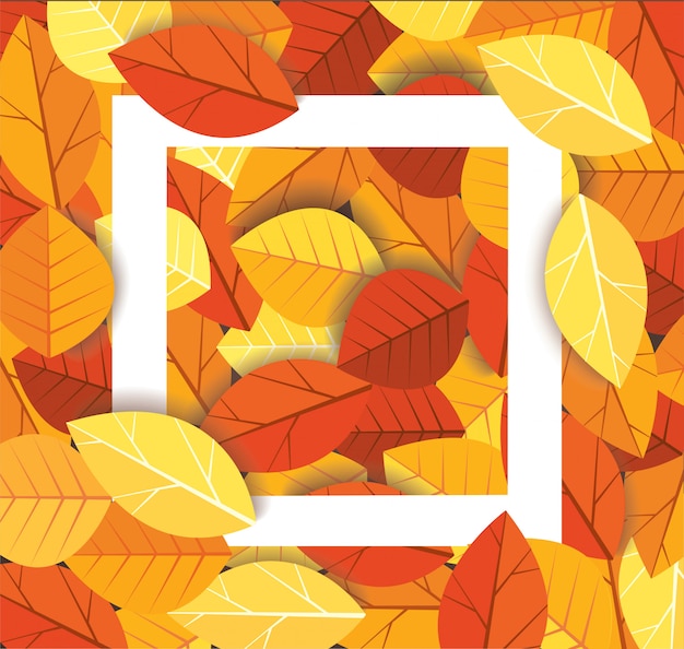 Autumn leaves background