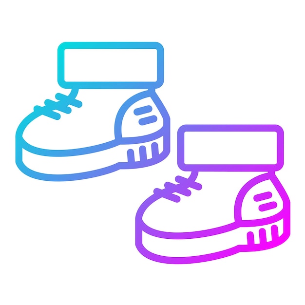 Vector baby shoes vector icon can be used for baby shower iconset