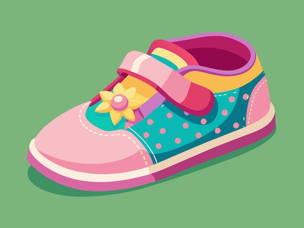 Baby shoes vector illustration