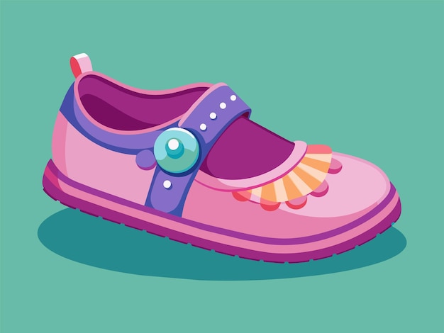 Vector baby shoes vector illustration
