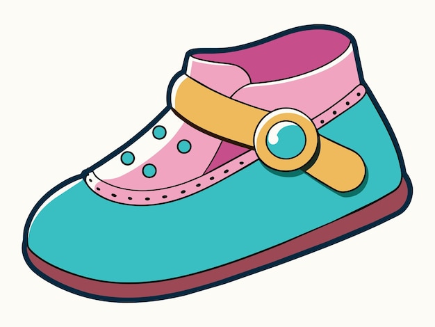 Baby shoes vector illustration