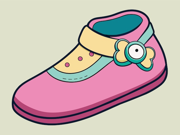 Baby shoes vector illustration