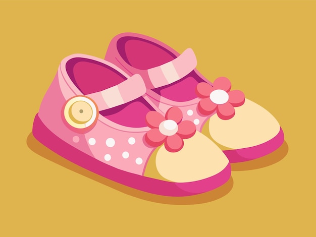 Baby shoes vector illustration